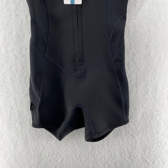 O'Neill Wetsuits Women's Sz 4 Black One Piece Shorty Zip Swimwear Short Sleeves - Picture 7 of 12